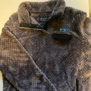 Dark Purple Sherpa pullover